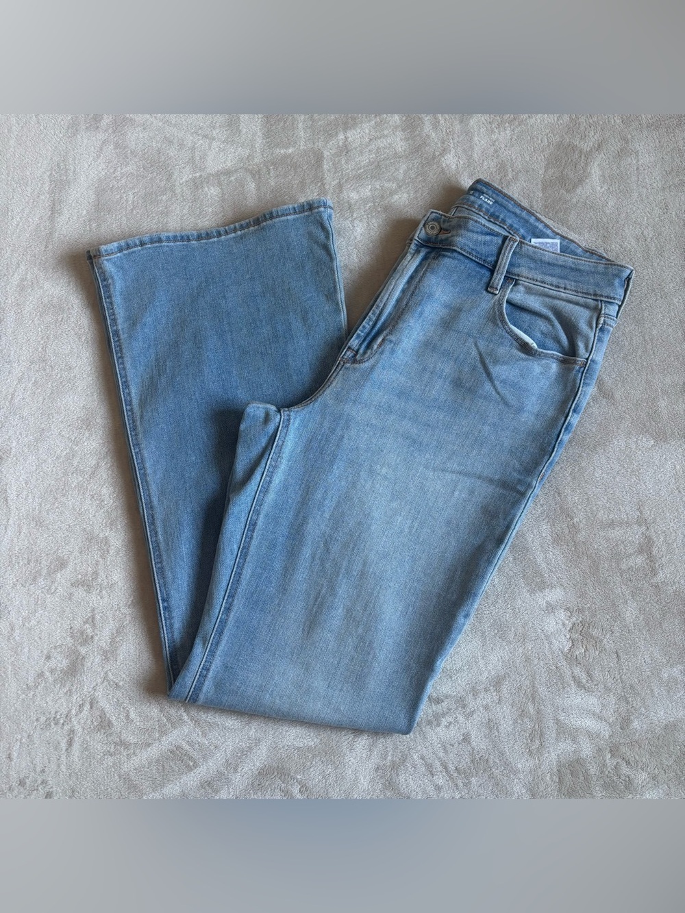 Old Navy Light Blue Women's Flare Jeans - Size 12 - Picture 2 of 7